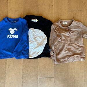 Boys long sleeve bundle size 18-24 mos